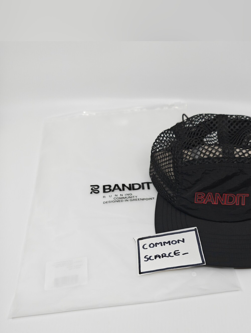 OS Bandit Running Humofit 2 Tone Logo Open Mesh Run Hat - Black